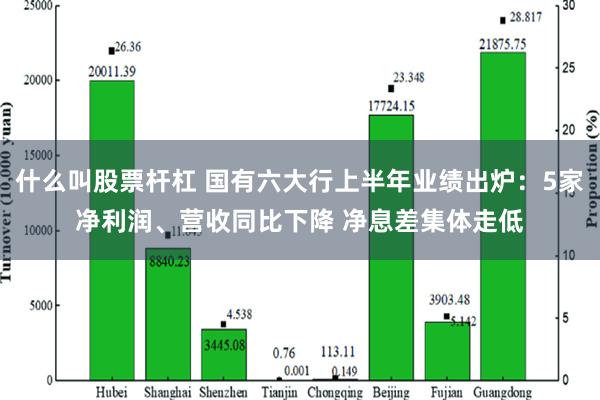 什么叫股票杆杠 国有六大行上半年业绩出炉：5家净利润、营收同比下降 净息差集体走低